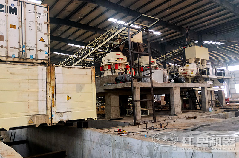 山東客戶(hù)河卵石制砂現(xiàn)場(chǎng)實(shí)拍圖 山東客戶(hù)河卵石制砂現(xiàn)場(chǎng)實(shí)拍圖