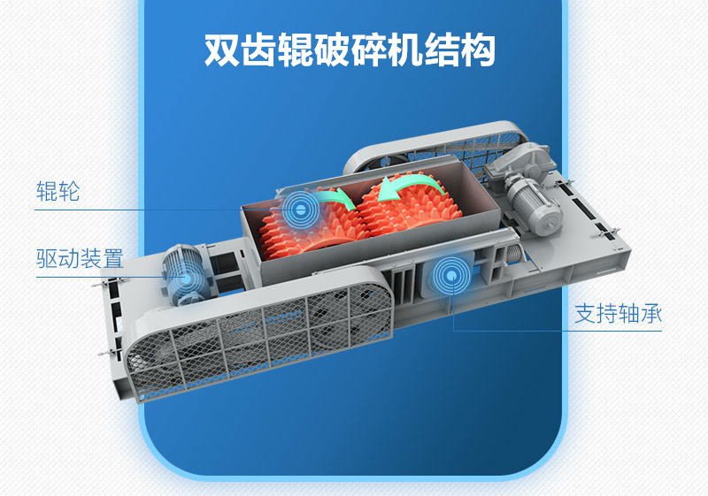 雙齒輥破碎機結構圖 雙齒輥破碎機結構圖