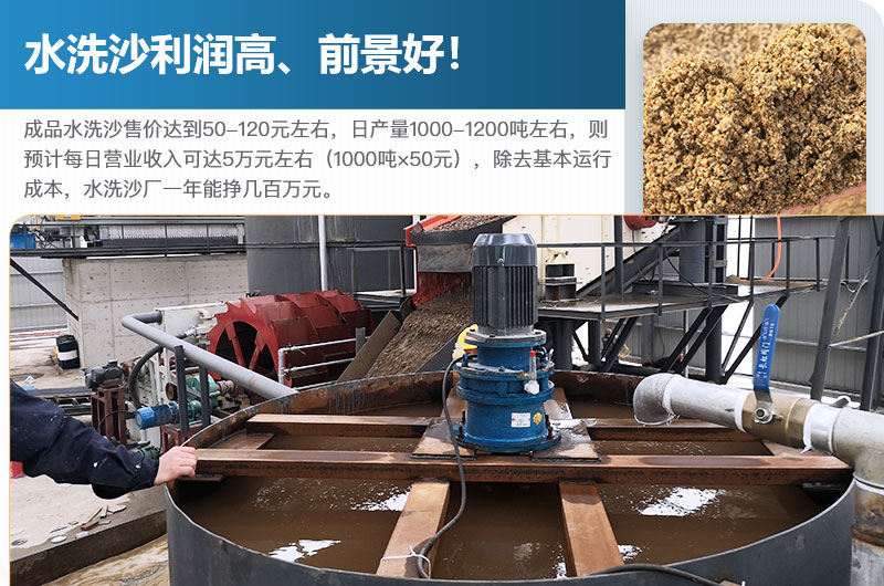 水洗砂的原料是什么？水洗沙一年能掙多少錢？