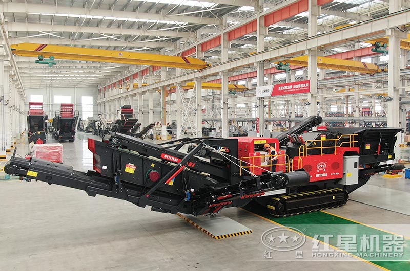 履帶式移動(dòng)破碎車圖片，制造車間