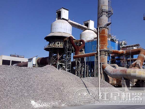 鋁釩土回轉窯生產現(xiàn)場