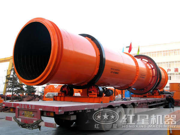 煤礦烘干機裝車發(fā)貨現場