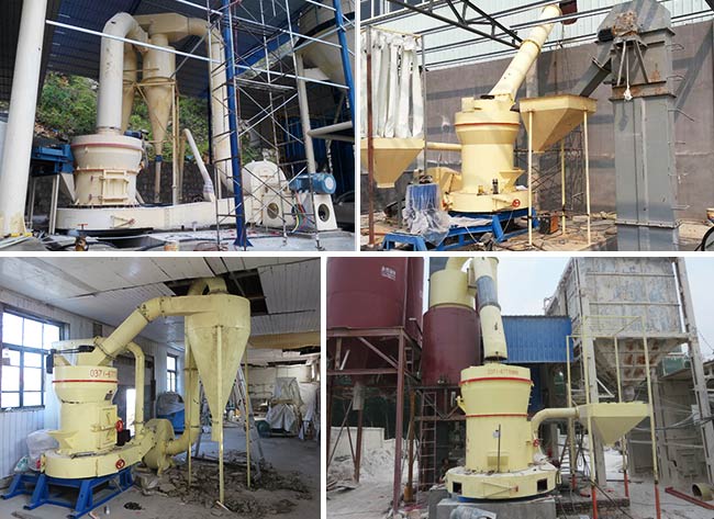 多組雷蒙機(jī)作業(yè)客戶現(xiàn)場拍攝合集