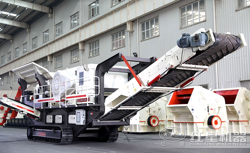 履帶式移動(dòng)破碎石頭機(jī)價(jià)格是多少，如何配置生產(chǎn)線