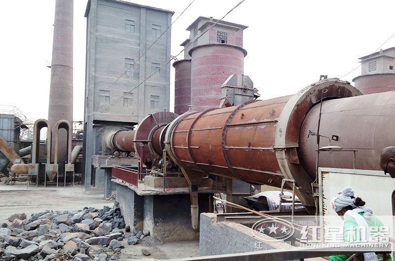 客戶水泥回轉窯工作現(xiàn)場