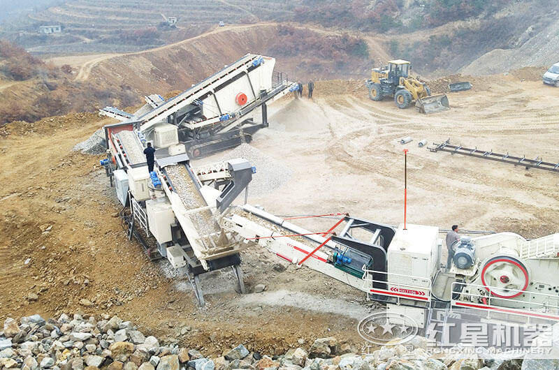 移動履帶一體式石子破碎機(jī)類別、價格及現(xiàn)場圖片