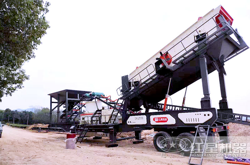 可移動(dòng)煤矸石制砂機(jī)多少錢一套？山西現(xiàn)場(chǎng)視頻展示