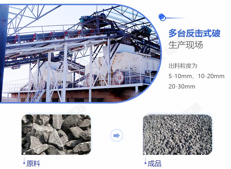 多臺反擊破聯(lián)機作業(yè)現(xiàn)場