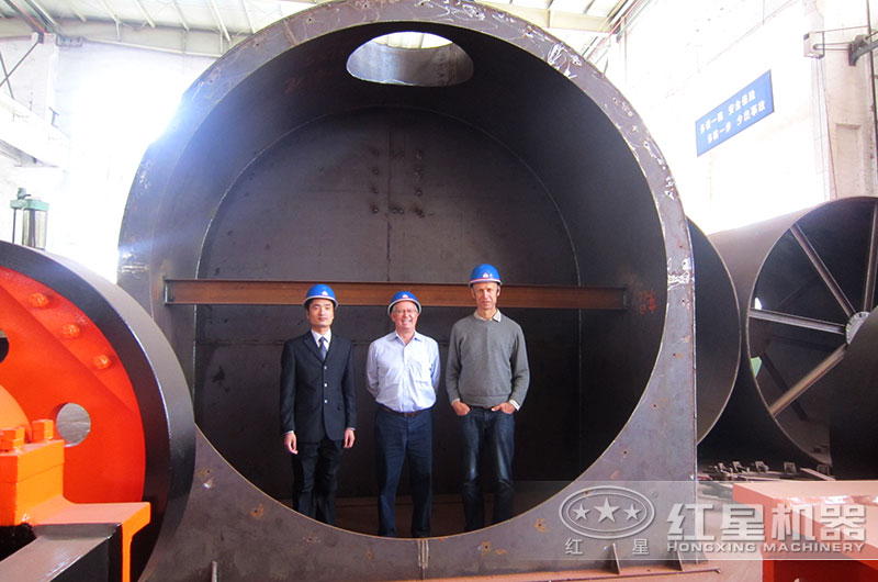 國(guó)外客戶來廠考察烘干機(jī)設(shè)備