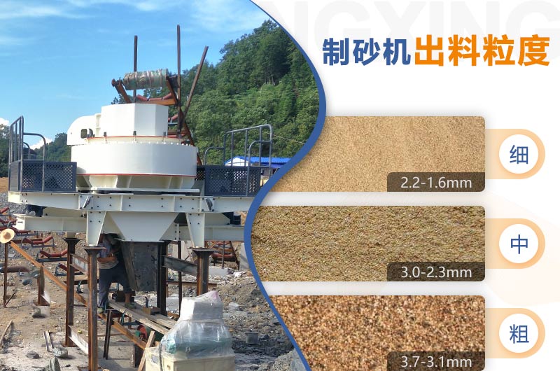 紅星機(jī)器HVI制砂機(jī)的粗、中、細(xì)粒度范圍