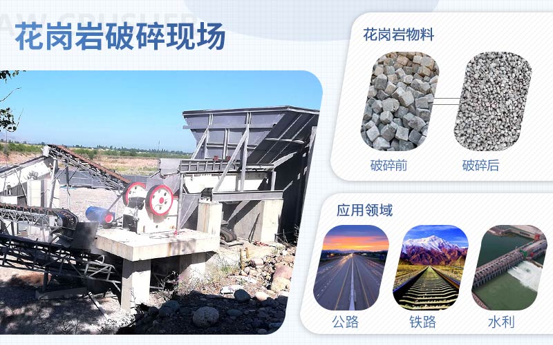 花崗巖破碎用什么機(jī)器？配置一套花崗巖破碎設(shè)備需要多少錢?