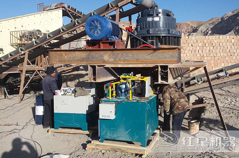 175紅星圓錐機配多少千瓦電機？每小時能生產(chǎn)多少噸石子？銅套怎么換？
