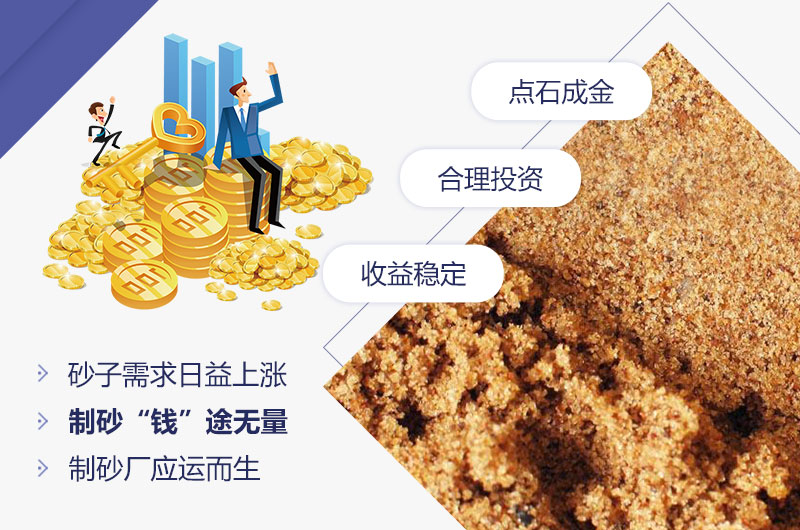 石頭制砂低投資，高收益