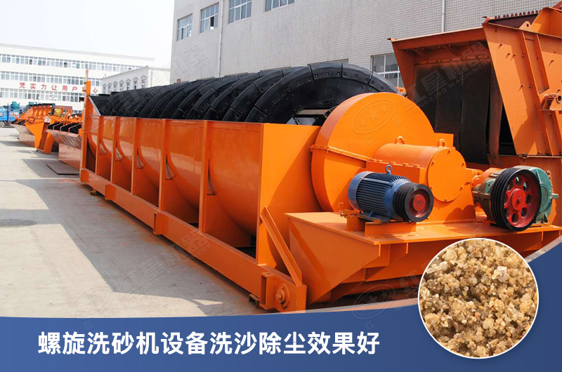 螺旋洗砂機設(shè)備每小時產(chǎn)量多少，型號有哪些？